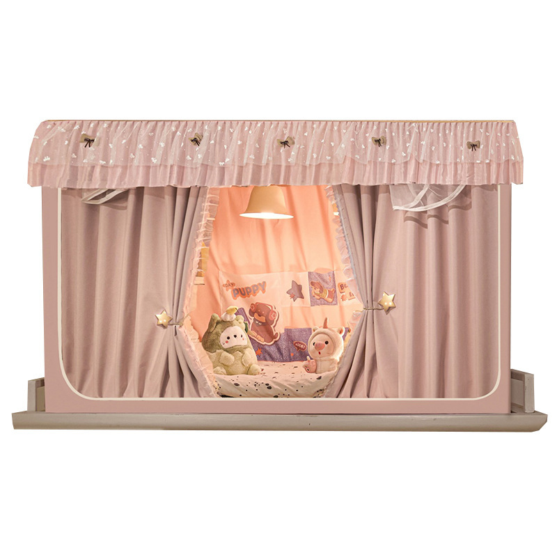 No instalar dormitorio estudiantil cortina de cama de sombra fuerte mosquiteros todo incluido en un dormitorio individual cortina de cama especial de cama superior e inferior