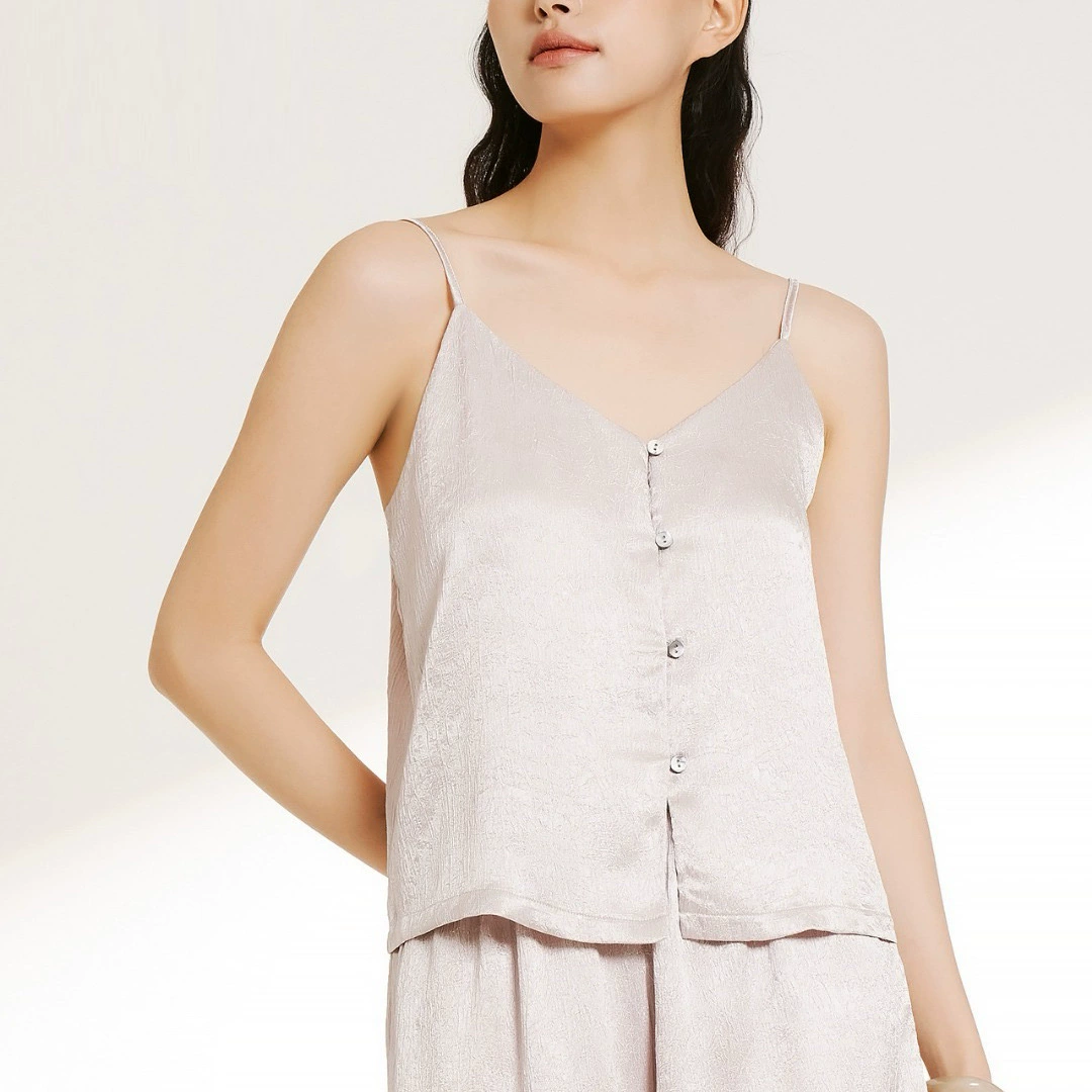 Маленький камзол жилет 2025 Meina Shu Dan весна и лето новый позолоченный сморщенный 2578 костюм без рукавов