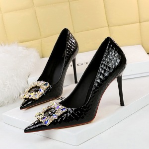 9283-3 European and American banquet high heels, slim women's shoes, thin heels, super high heels, shallow pointed 