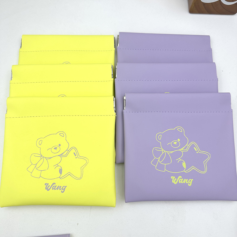 经典弹片袋出门便携手机数据线耳机收纳自动闭合弹片袋可免费定制