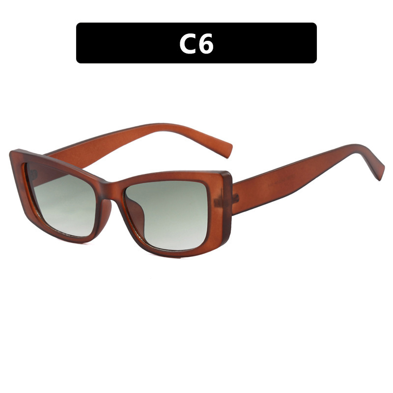 Nuevas gafas de sol de ojo de gato de marco pequeño retro con bisagra de metal para hombres y mujeres, gafas de sol de sombra callejera de alta gama Sunglass