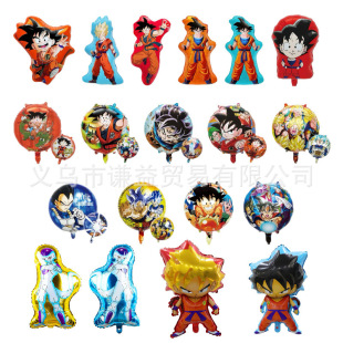 New Dragon Ball Monkey King Aluminum Film Balloon Cartoon Animation Children's Toy Party Scene Layout Decoration Wholesale