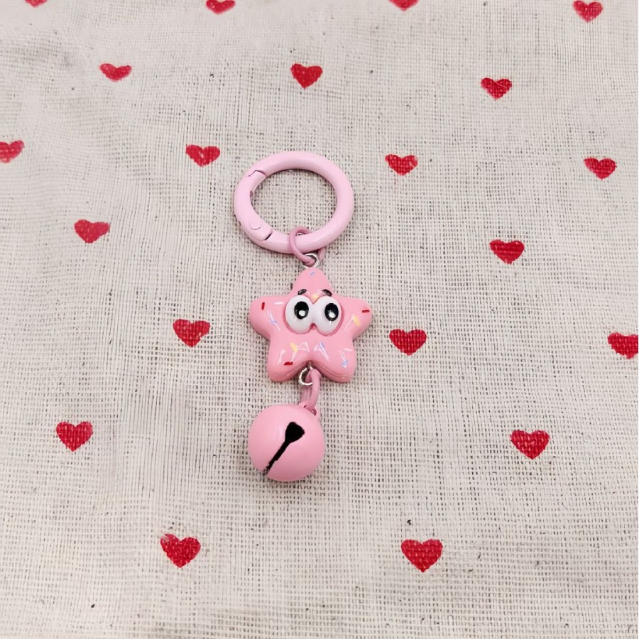 Pequeña campana de tarjetas de dibujos animados lindos bolsos de pareja de estudiantes D01 pareja famosa en línea SpongeBob