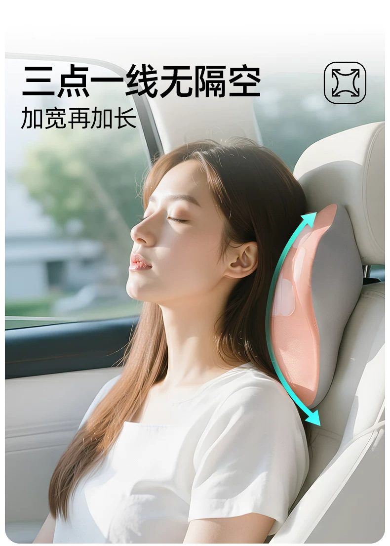 2026 New Car Headrest, In-Car Pillow, Cute Car Neck Pillow for Women, Driving Seat Pillow, Car Lumbar Support