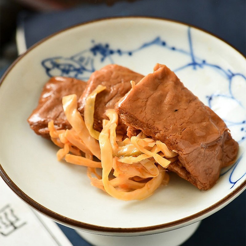 Bamboo Shoot Vermicelli with Dried Tofu 180G Bag, Bamboo Shoot and Grilled Pork Dried Tofu with Bamboo Shoot Hand-Torn Snack, Vegetarian Meat Tofu Dried Tofu Ready-to-Eat