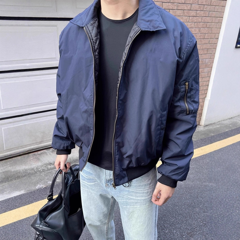 2025 Spring & Fall Cleanfit Jacket Men's Carhartt Retro Pilot Ma1 Thin Lapel Jacket