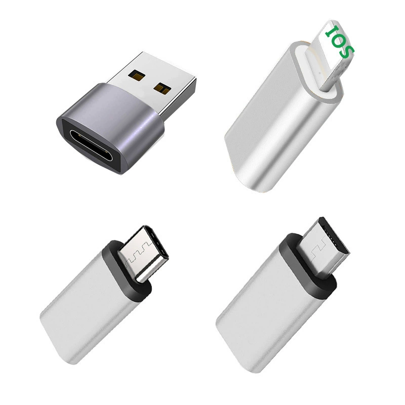 Переходник Type-C (гнездо) вращающийся, USBC на USB A (гнездо) — для Android телефона, чехол для USB-накопителя