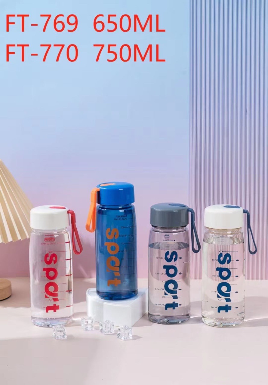 Fortun Sport portátil al aire libre taza de plástico de alta capacidad hervidor de plástico resistente a altas temperaturas publicidad de moda simple montado en el vehículo