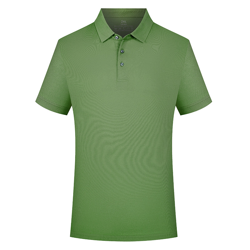 Personalizada seda con solapa polo transpirable no sofocante sudor algodón sin marcas de morera alta sensación grupo ropa corporativa bordada