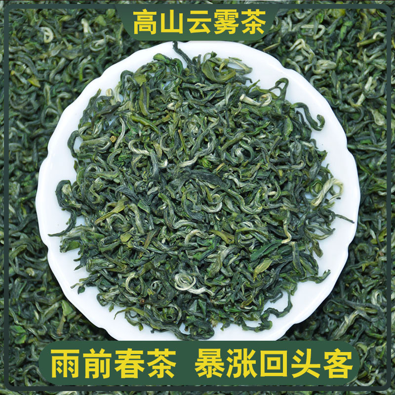 茶叶散装绿茶高山云雾茶明前毛尖碧螺春新茶日照炒青绿茶批发500g