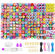 新五洲软陶 厂家直销480pc 糖果色粘土软陶珠 DIY串珠材料 DIY套