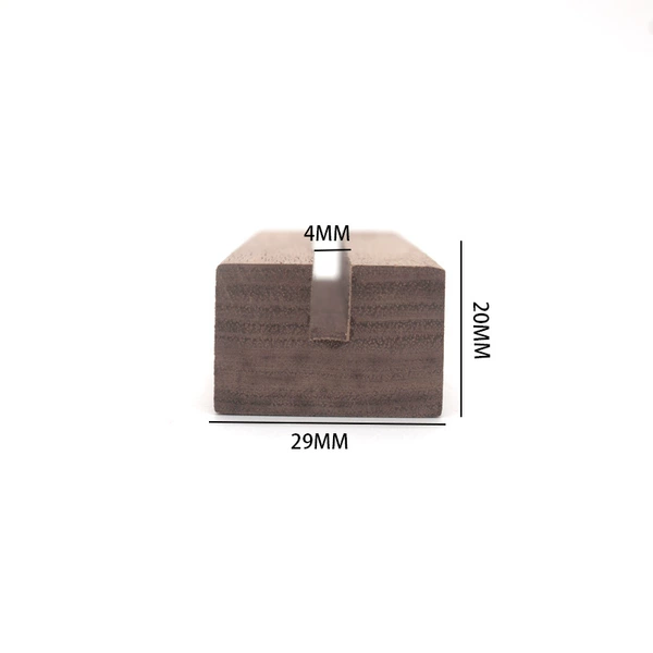 Black walnut 4mm straight groove