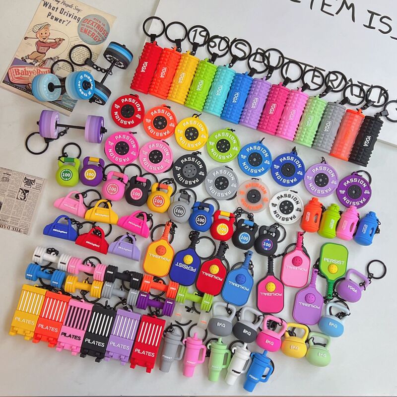 New Original Yoga Equipment Accessories Pendants, High-Looking Environmentally Friendly Soft Rubber Gym Peripheral Keychain Hanging Accessories