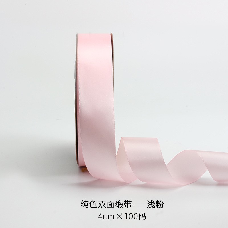 Cinta de 4cm de flores al por mayor cinta de poliéster multicolor cinta cinta de boda cinta floristería paquete de flores material de bricolaje hecho a mano