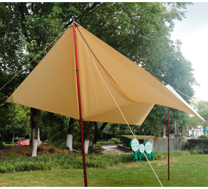 Manufacturer Customized Tent for Outdoor Use, Rainproof, Sunshade, Extra Large and Thick, for Camping and Fishing, with Tech Cotton Fabric and Iron Frame for Sun Protection