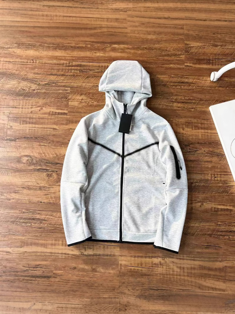 2025 primavera y otoño deportes casuales de tejido algodón con capuzas zipper hombre 490 abrigo 163 pantalones set