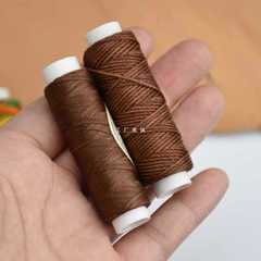 A5L0.8mm round waxed thread hand sewing heavy-duty sewing thread polyester DIY leather needle leather craft leather goods handmade solid color