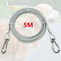 ペット用リード 大型犬用 犬の噛みつき防止リード ゴールデンレトリバー用リード 中型犬用 スチールワイヤーロック付き 噛みつき防止 強化型