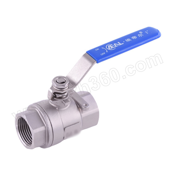 IDEAL/埃帝尔 CF8M内螺纹两片式球阀 Q11F-63R BSPT(ZG) 1" 公称压力PN63 1台