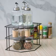 简约家居台面铁艺浴室置物架卫生间落地书整理架厨房收纳架免安装