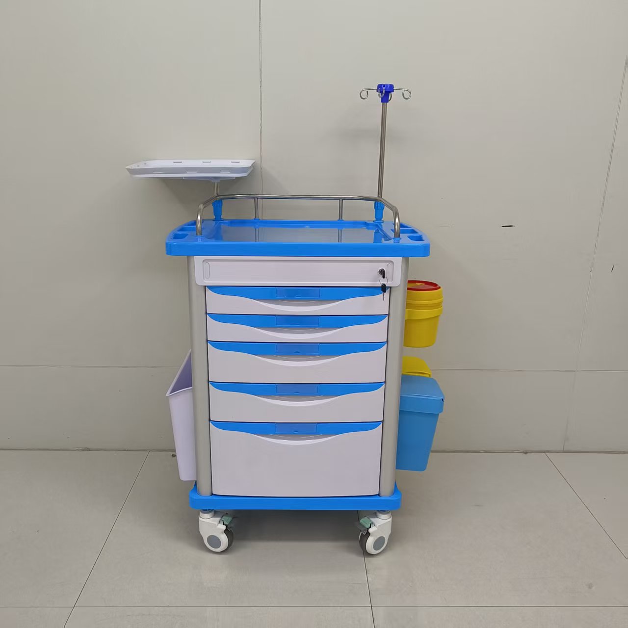 Ambulancia 750 tamaño 5 cilindros columna de aluminio azul