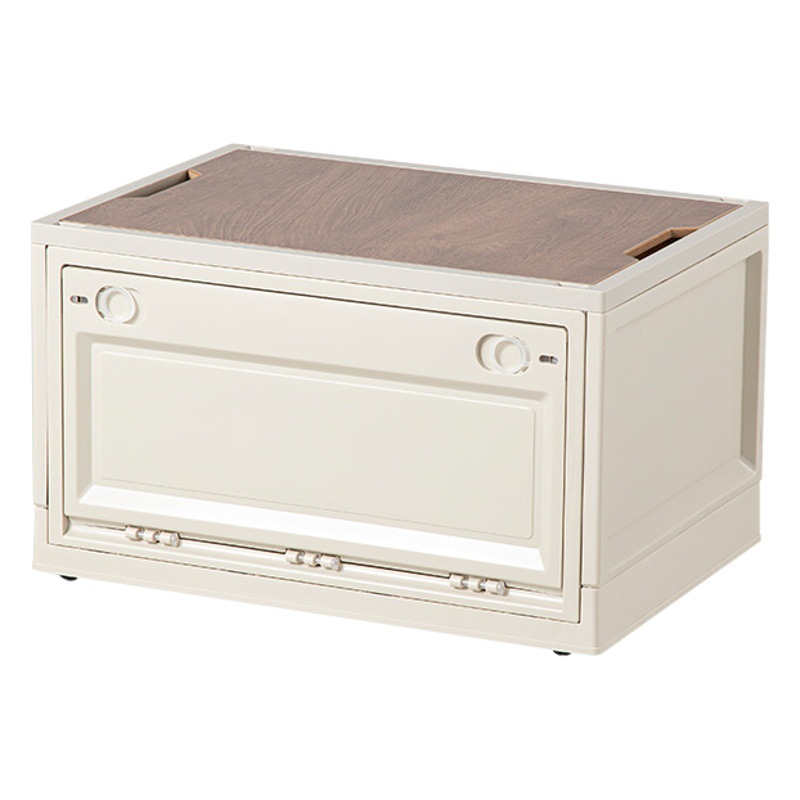 屋外起爆収納箱自動車車載トランクテーブル側開大容量折り畳みピクニック木蓋収納箱