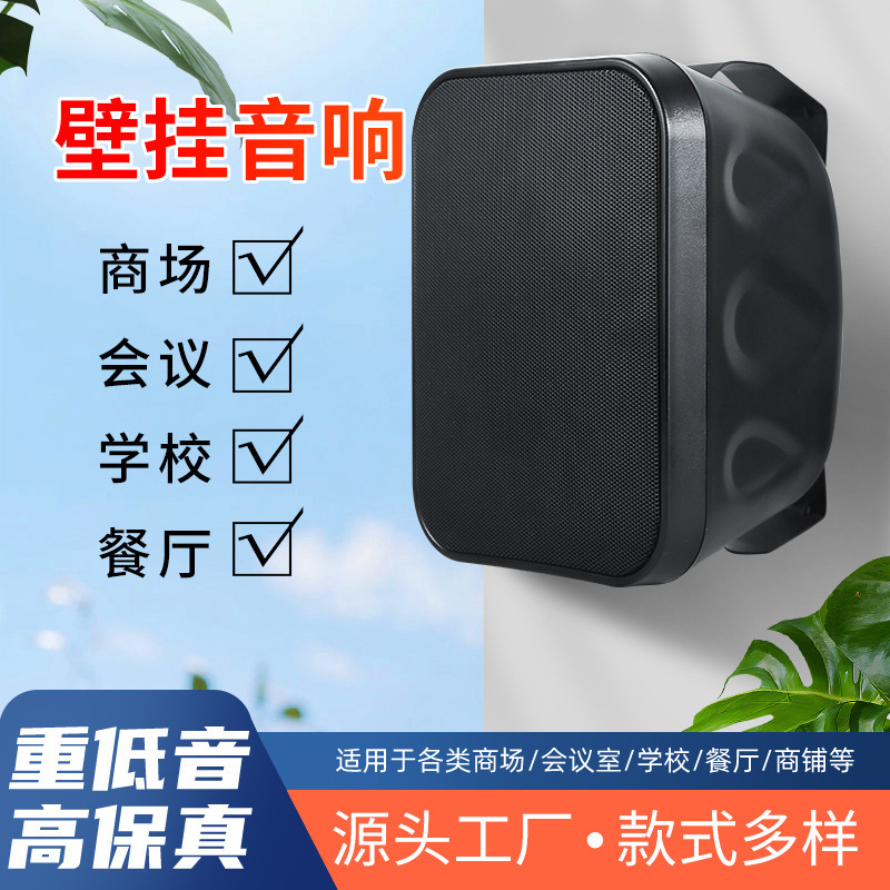40W/60W wall-mounted speaker high fidelity store School conference wall-mounted audio source factory style 40W/60W wall-mounted speaker high fidelity store School conference wall-mounted audio source factory style