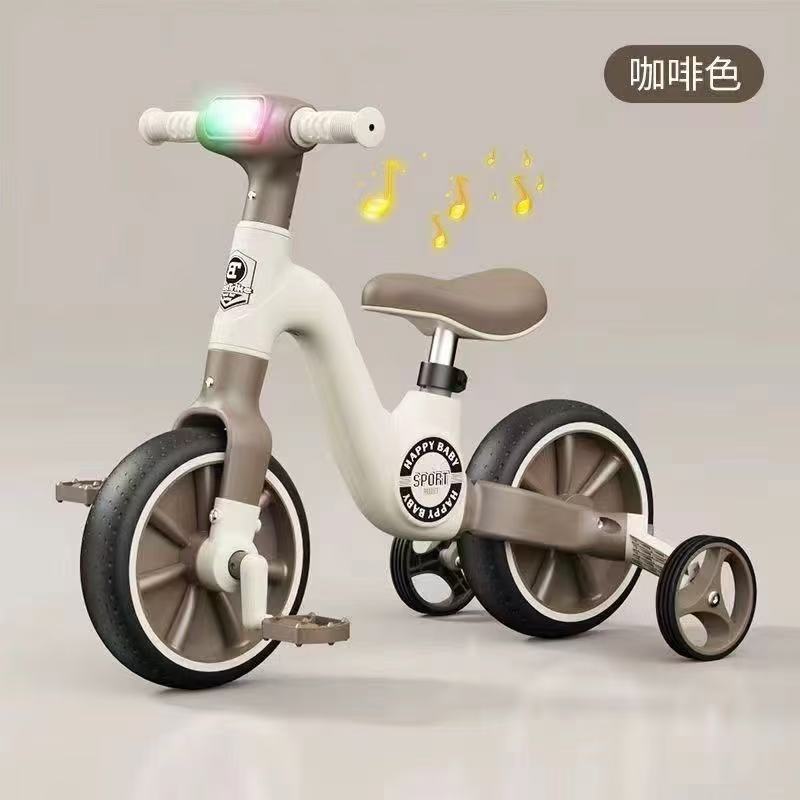 Children's Balance Car for Boys and Girls Aged 1-3 Years Old, One-Car Dual-Purpose Balance Car/Tricycle, Yo-Yo Car, Scooter