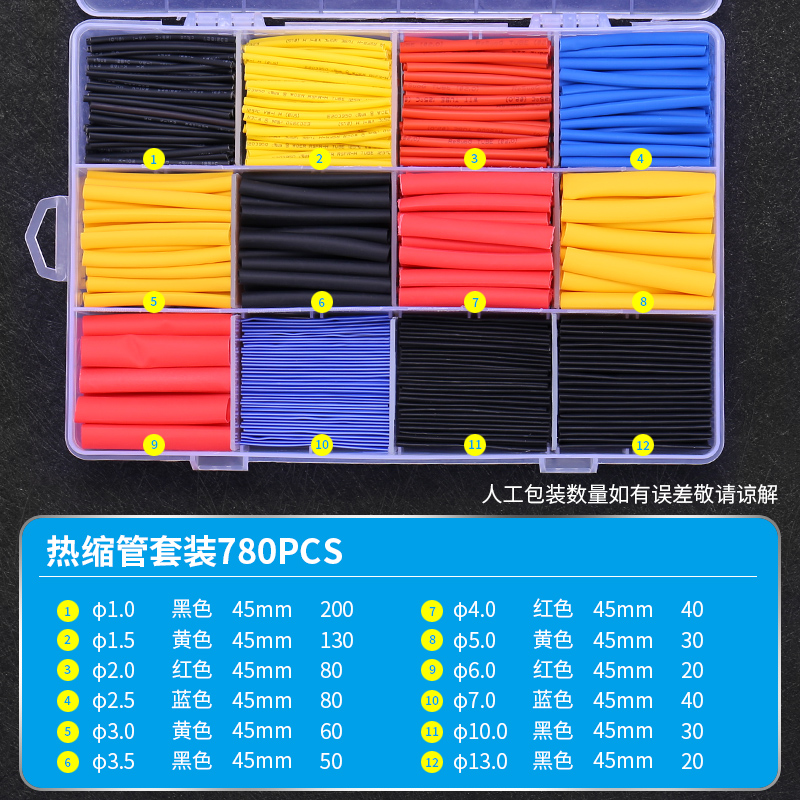 780 color (en caja) 2 veces la contracción