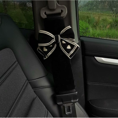 Car Seatbelt Decoration Wholesale — Sürətlər qutusu və əl tormozu başlıqları - love-bow-shoulder-pads-single
