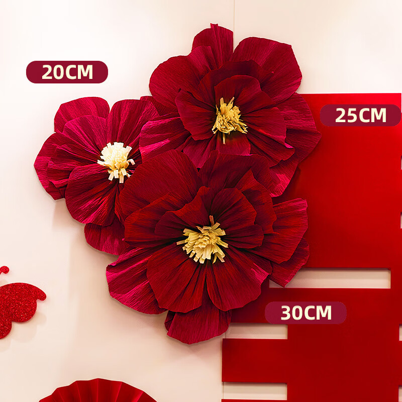 Flor arrugada decoración de la casa de bodas nueva casa de la cabecera de la cama de la mujer pared de fondo del dormitorio de los hombres sala de estar conjunto de flores