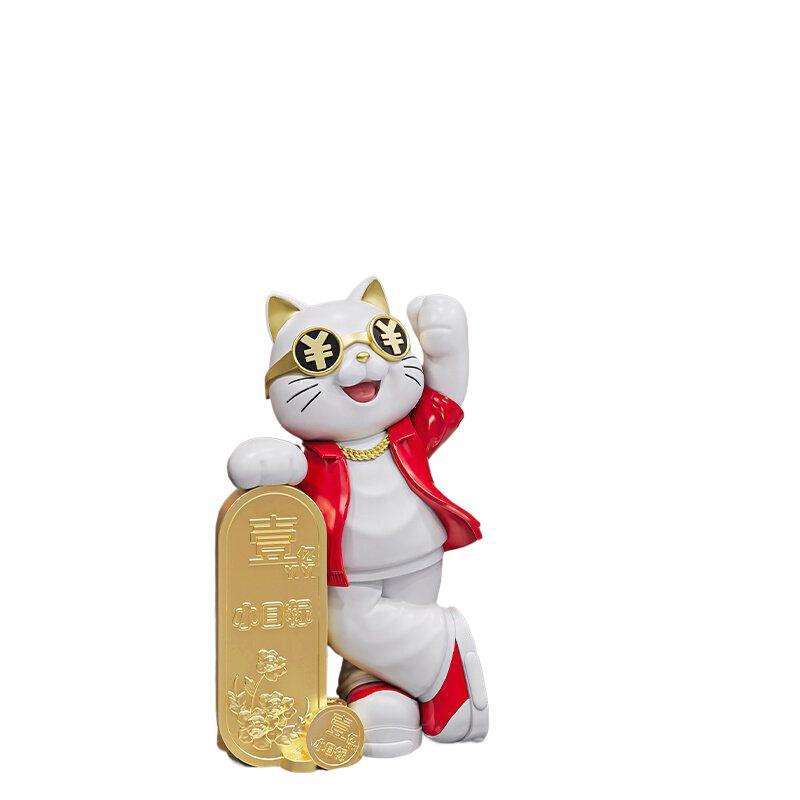 招财猫摆件开业礼物前台客厅发财猫店铺大型落地软装饰品乔迁新居|undefined