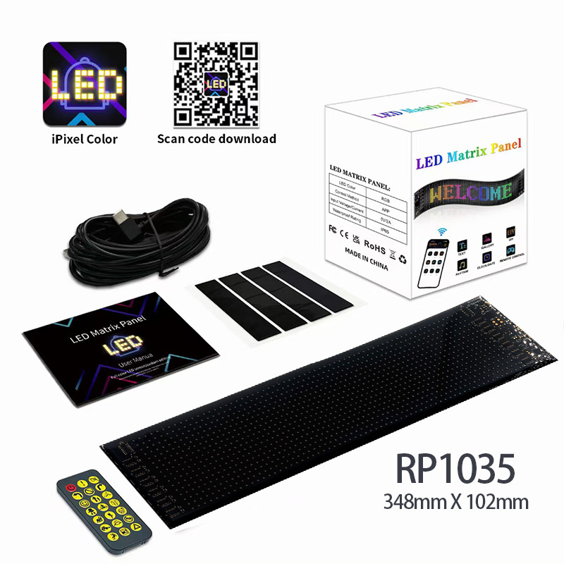 LED pantalla suave ventana delantera y trasera vidrio rgb pantalla flexible camión diablo ojo dinámico diablo ojo lámpara de coche