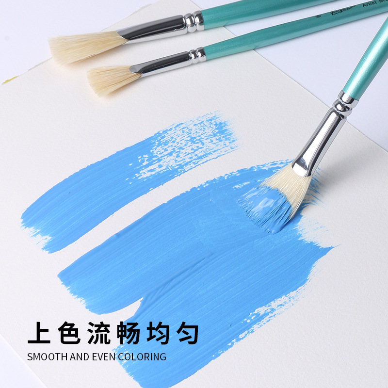 ジョルジョ内の豚のたてがみの形のペンのアクリルの水の粉の油の絵のブラシのペンの芸考の豚の筆のブラシの魚の尾のシングルは詰めます|undefined