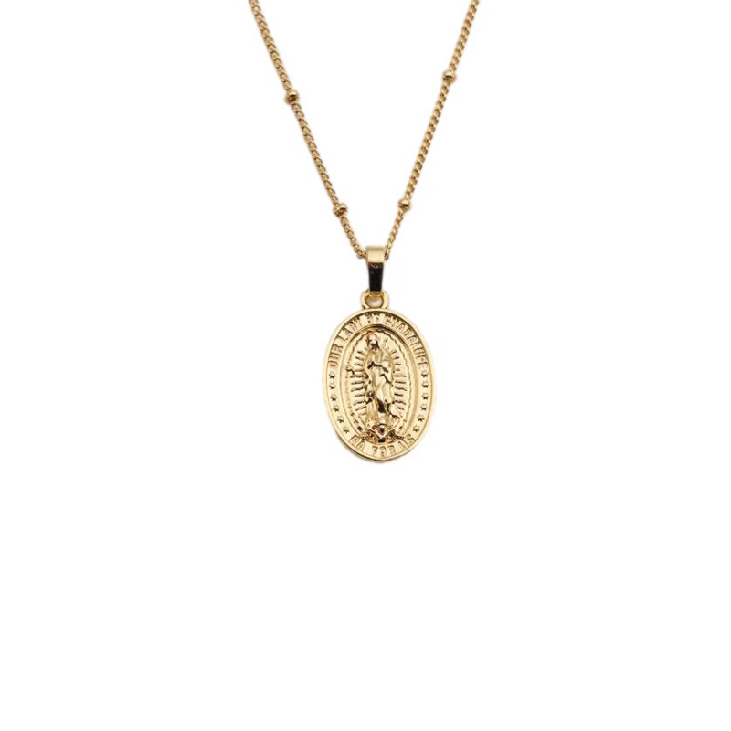 retro copper zircon variety of cross Maria pendant necklace wholesalepicture14