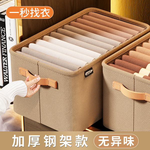 Foldable storage box for home use