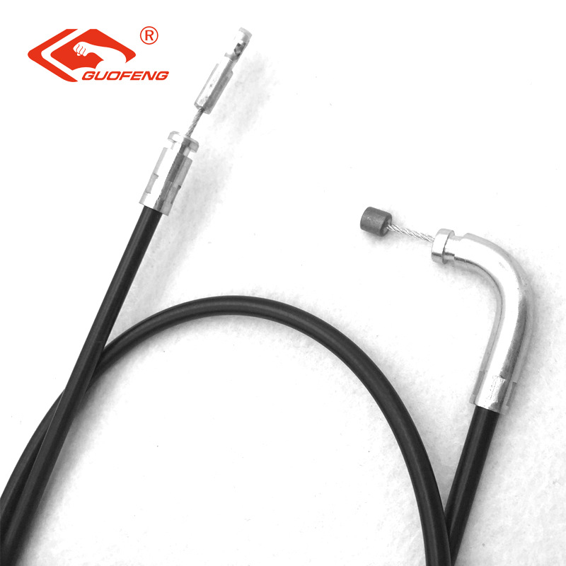 Cable de Acelerador para Maquinaria de Paisajismo, Suministro Directo de Fábrica, Núcleo de Alambre Galvanizado, Tubo Exterior de PVC, Cable de Freno Neumático Ajustable