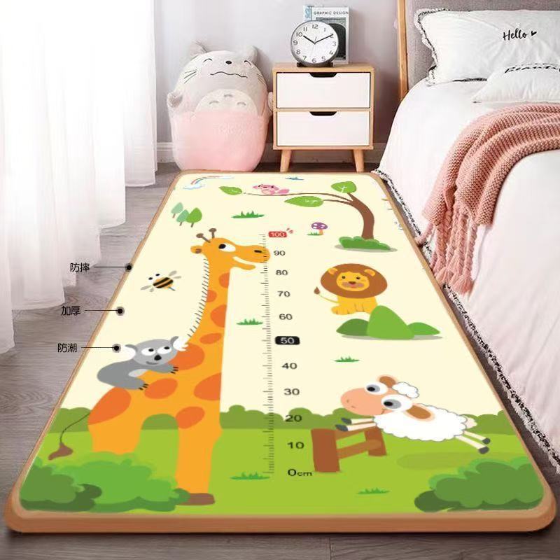 Anti-Fall Bedside Mat, Thickeneded Baby Foam Floor Mat, Moisture-Proof Long Strip Floor Mat, Anti-Fall Bed Crawling Mat, Window Sill Mat, Whole Sheet