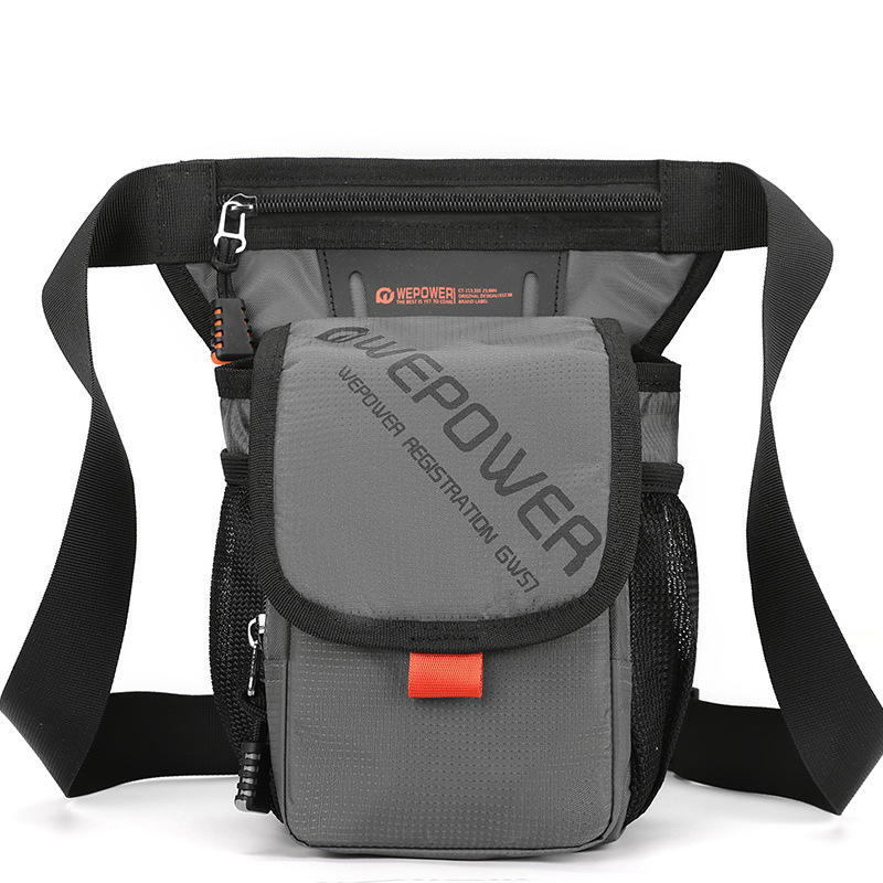 WEPOWER bolso de cintura deportivo al aire libre multifuncional para caminar bolso de hombro de hombre bolso de teléfono móvil bolso de piernas de bicicleta
