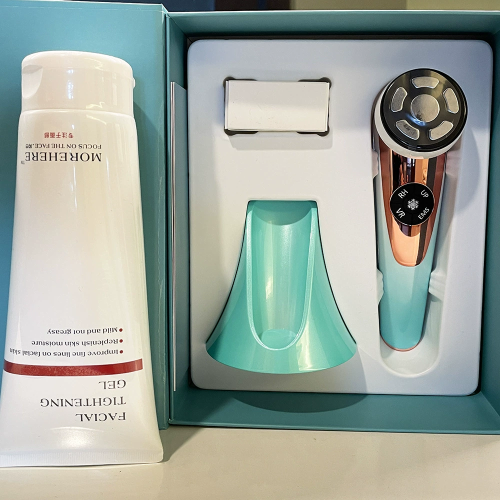 2023 новый инструмент для введения в дом, инструмент для введения цветного света, инструмент для введения вибрационного массажа холодным компрессом, косметический инструмент