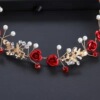 Hair accessory for bride, wedding dress, red jewelry, evening dress, headband