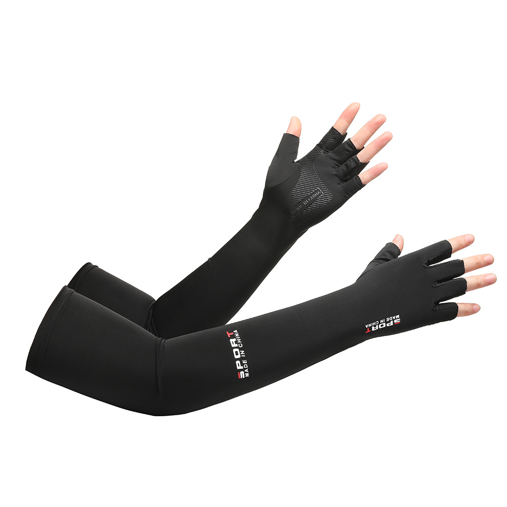 Protección solar manga de hielo hombres y mujeres antideslizante montar bicicleta montañismo viajes protección UV overse