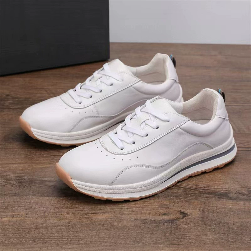 Кроссовки мужские универсальные из натуральной кожи высокого класса Повседневная Мягкая подошва мягкая поверхность дышащая обувь для гольфа амортизирующая Мужская обувь для бега