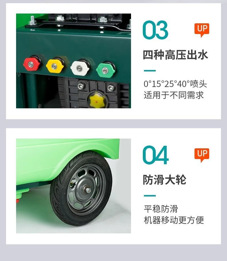 Gasoline Diesel High Pressure Washer Commercial Mobile Cleaning Machine