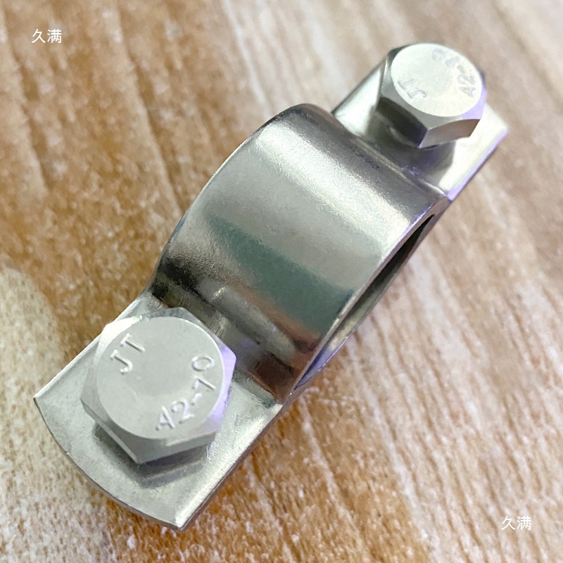不锈钢平板螺杆管支架加厚管夹卫生级304带螺栓管托卡箍抱箍其他