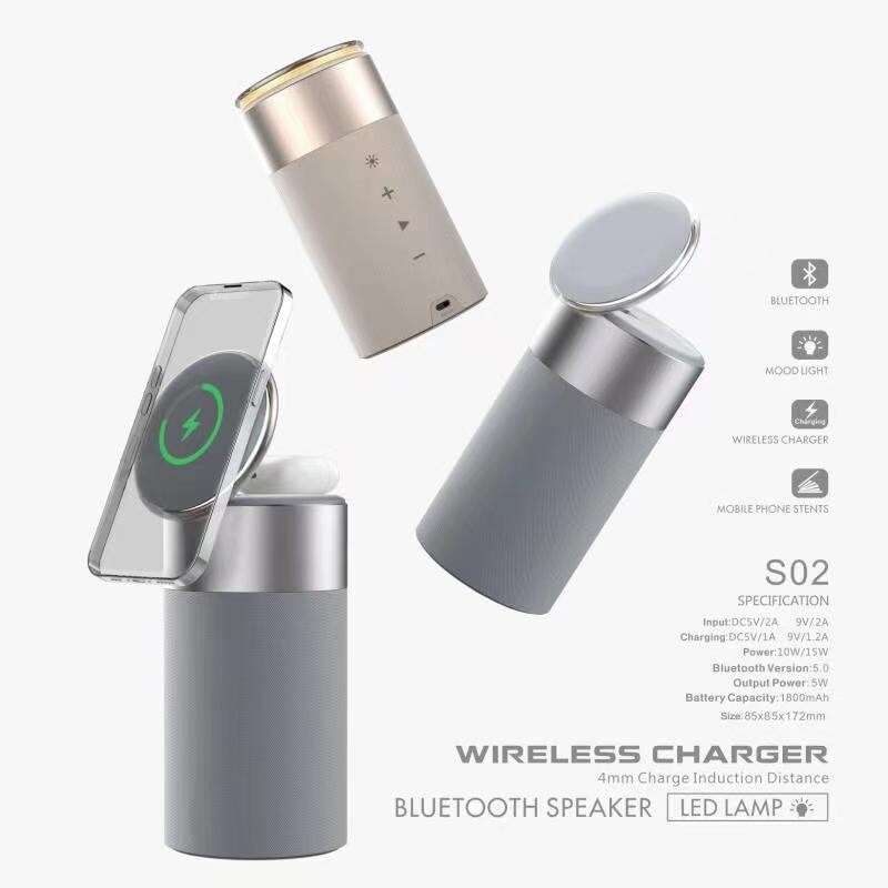 ソースメーカーの2025年の人気の磁気ワイヤレス充電器、Bluetoothスピーカー、調節可能な常夜灯、充電式ヘッドフォン、ギフト付き|undefined