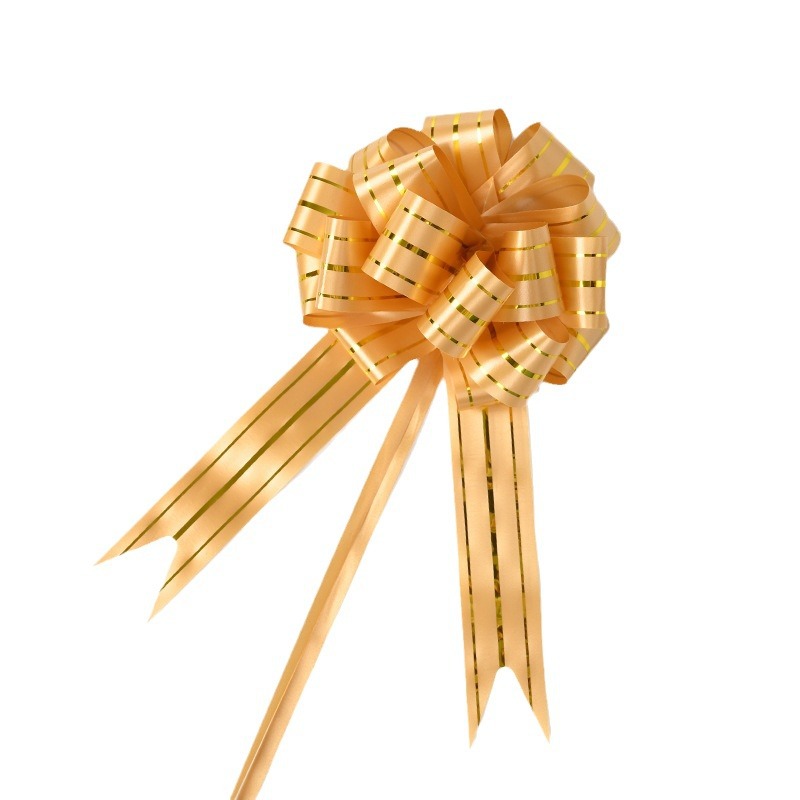 Comercio exterior transfronterizo 30 tres arcos de oro mano de flores regalos de Navidad paquetes de regalos decoración de flores tiradas cinta