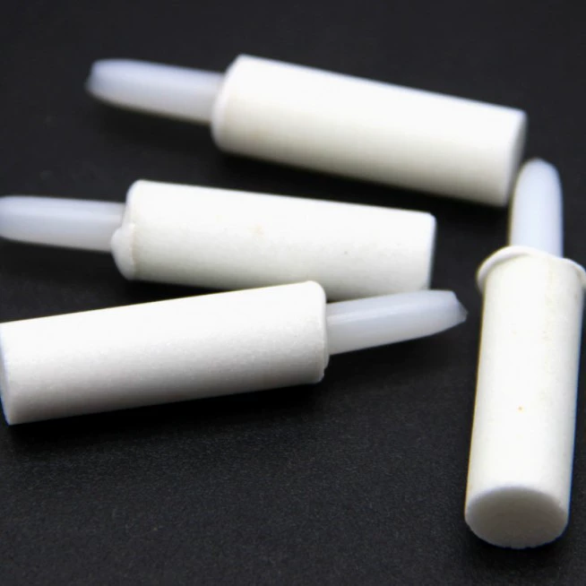 Высокотемпературный спеченный белый корунд цилиндрический пузырьковый камень аквариум аэратор аксессуары для насоса пузырьковая пластина распылительная головка песка