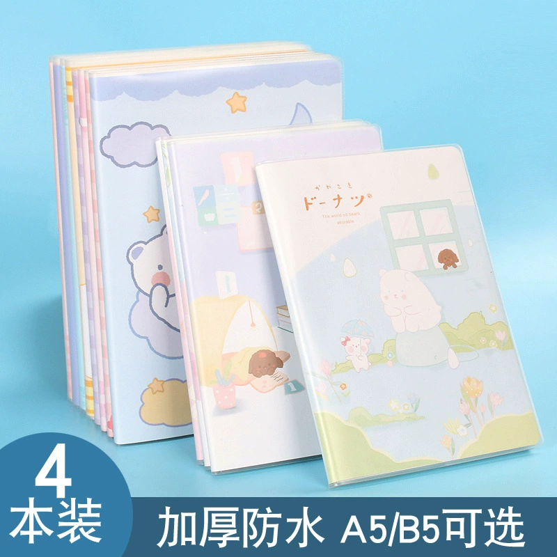Laptop, book, big waterproof fresh notebook, for students