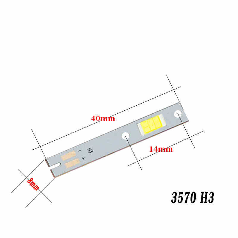 LED自動車ヘッドライト3570電球ハイライト3570 8芯12V LED 40W 3570芯9V 30W白色光|undefined